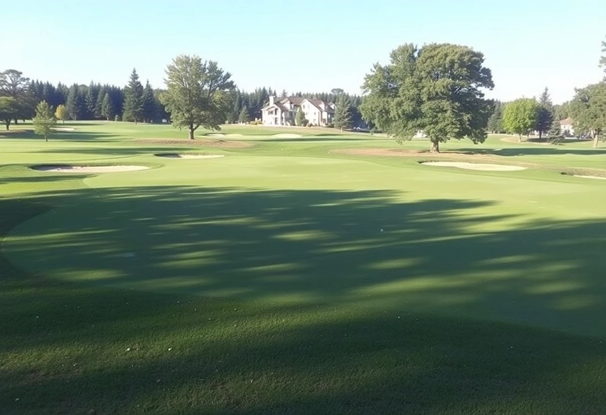 Campo de golf antes del tratamiento